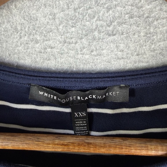 WHBM Cold Shoulder Women's XXS Stripe Jersey Knit Shift Dress - Picture 3 of 11